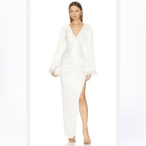 NWT Lovers + Friends Bloomingdales Wedding White Leith Gown